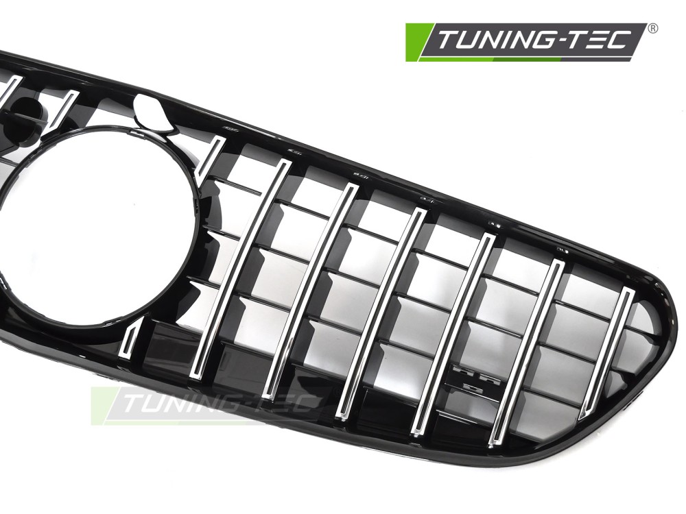 Front Grille Mercedes S-Class C217 / A217 14-20 GT Style Chrome-Black – náhľad 3