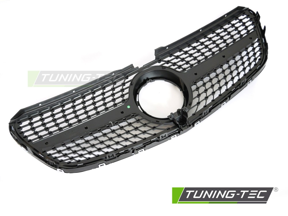 Front Grille Mercedes V-Class W447 14-19 Diamond Black Chrome – náhľad 4