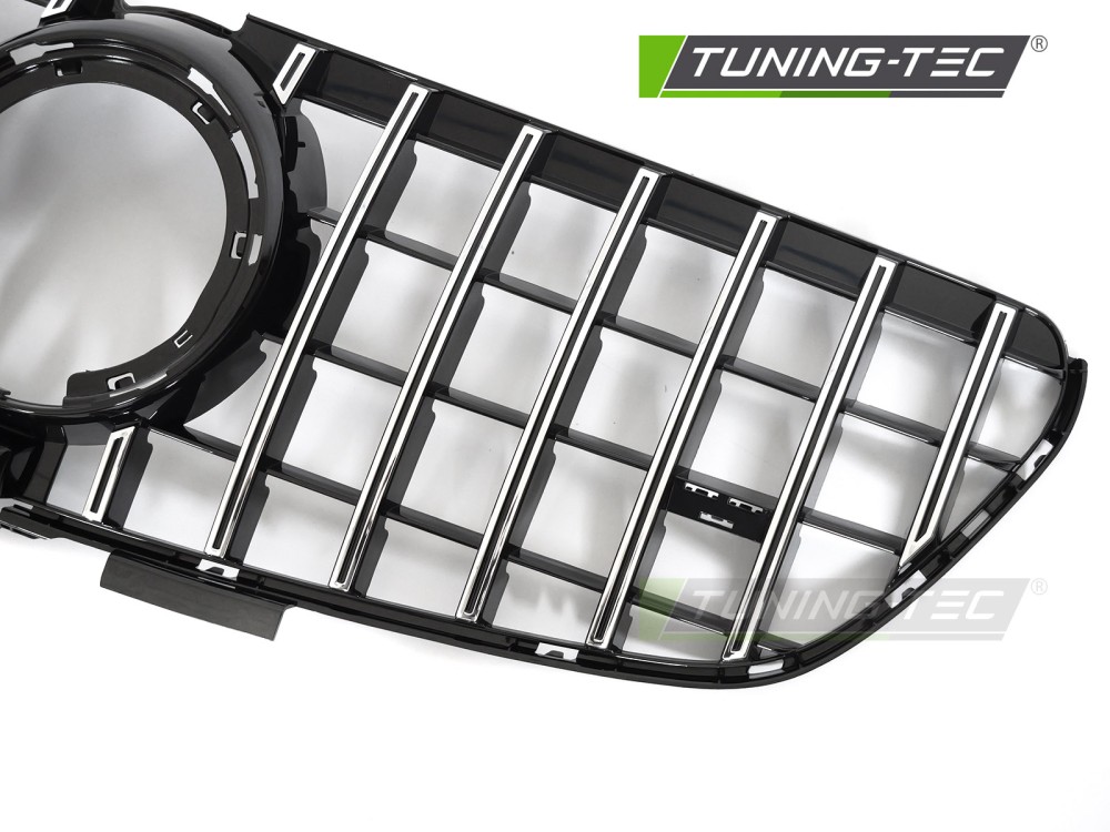 Front Grille Mercedes V-Class W447 20-23 GT Style Chrome-Black – náhľad 3
