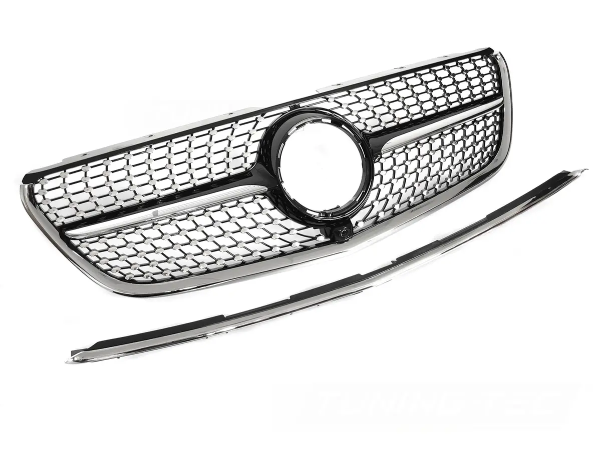 Front Grille Mercedes Vito W447 14-19 Diamond Black Chrome