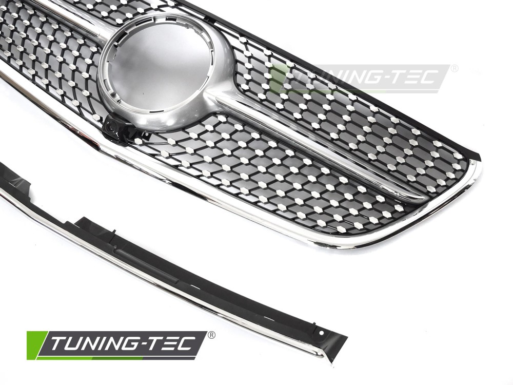 Front Grille Mercedes Vito W447 14-19 Diamond Silver-Chrome – náhľad 3