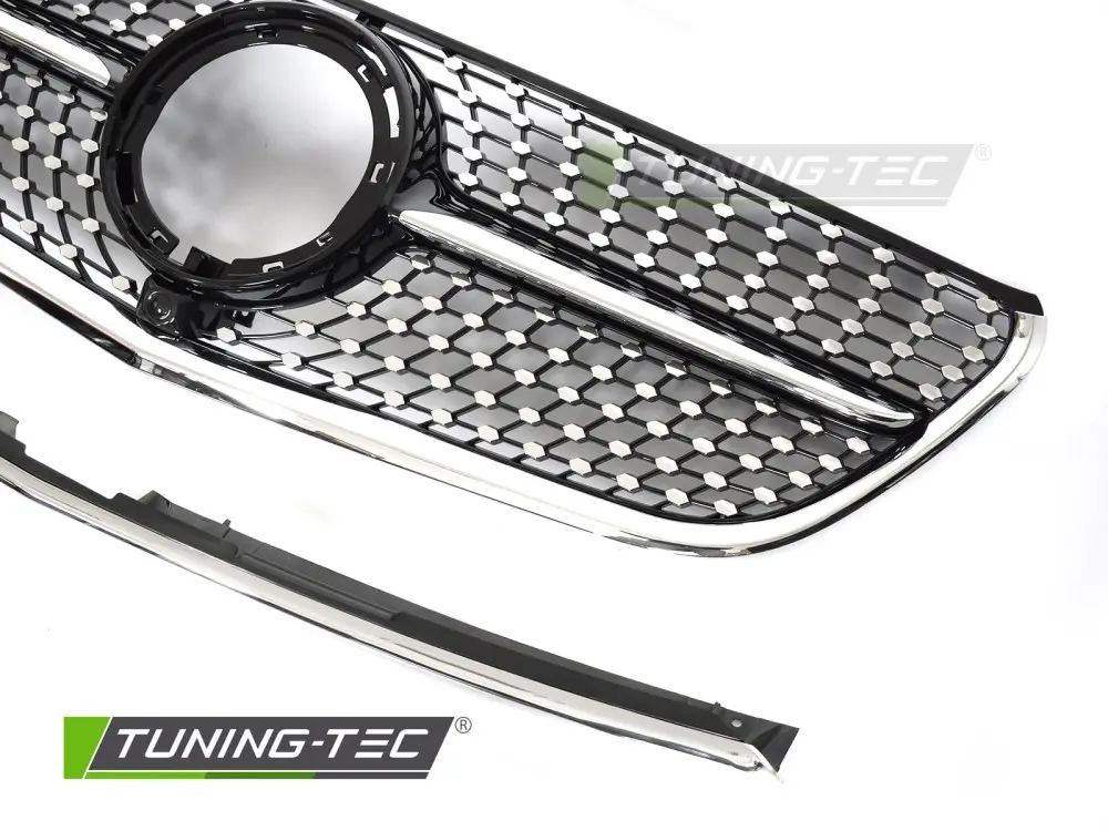 Front Grille Mercedes Vito W447 19-23 Diamond Black Chrome – náhľad 3