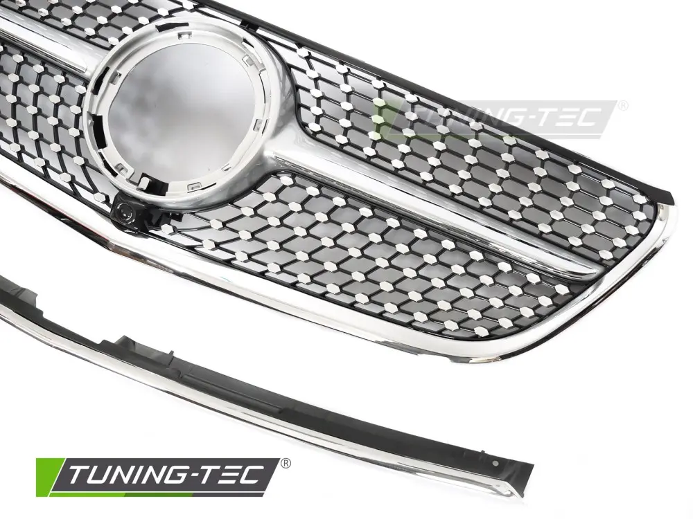 Front Grille Mercedes Vito W447 19-23 Diamond Silver-Black – náhľad 3