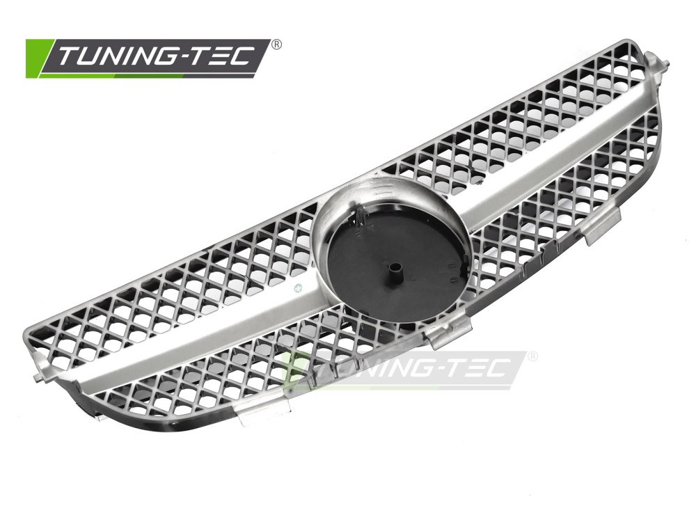Front Grille Mercedes CLK W209 03-10 SL Style Chrome Black – náhľad 4