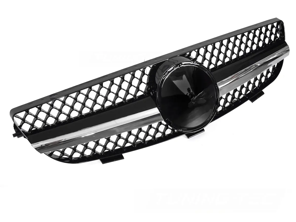 Front Grille Mercedes CLK W209 03-10 SL Style Chrome Black