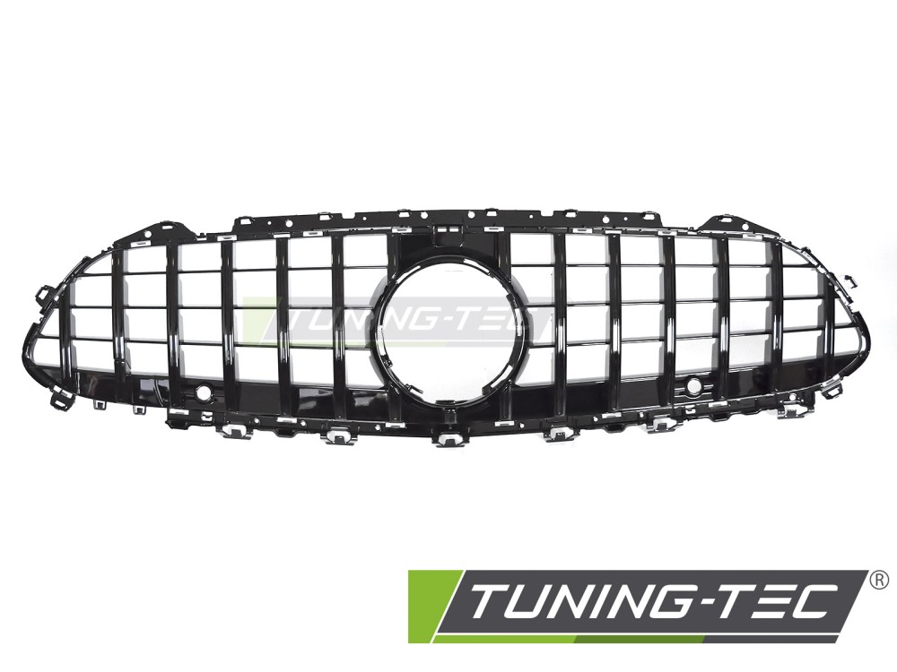 Front Grille Mercedes CLS C257 18-23 GT Style Glossy Black PDC – náhľad 2