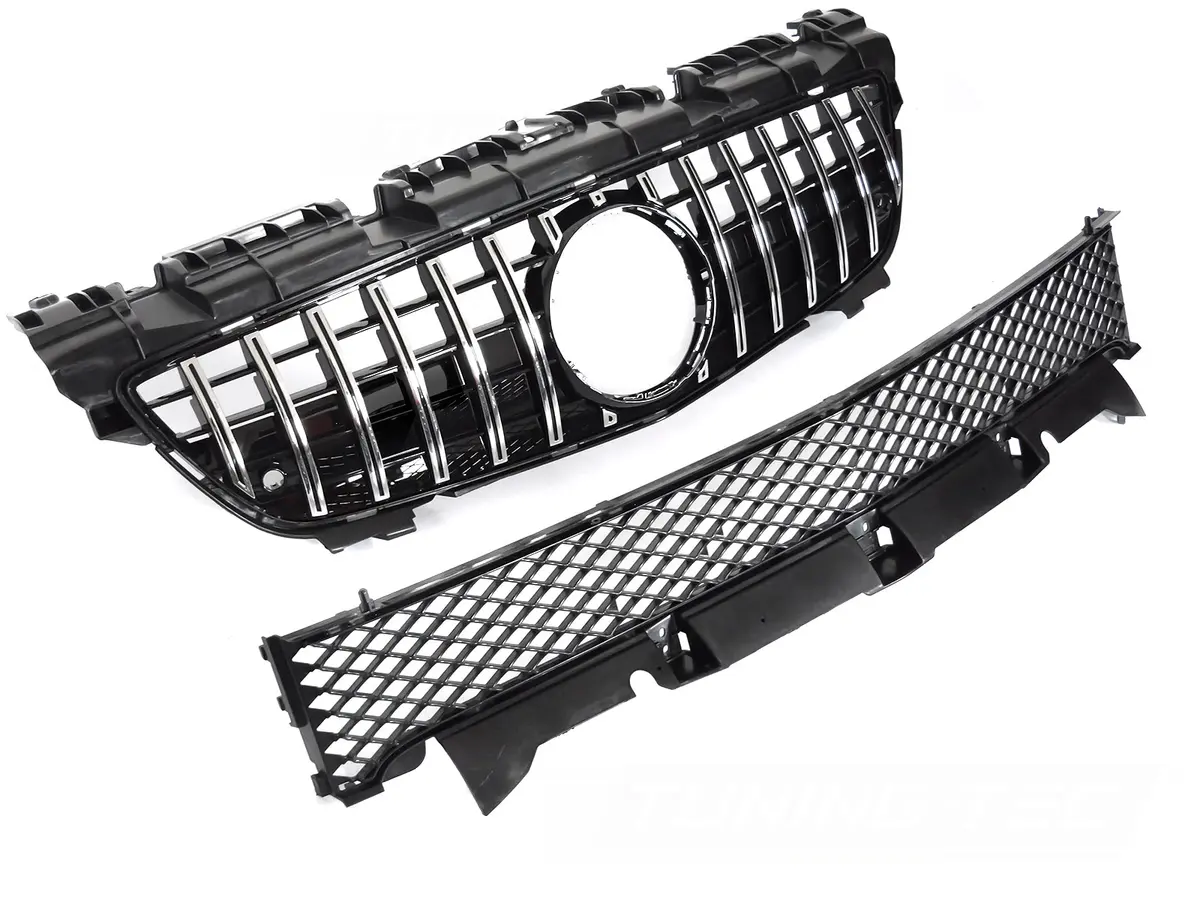 Front grille Mercedes SLK R172 11-15 GT Style Sport Black Chrome PDC