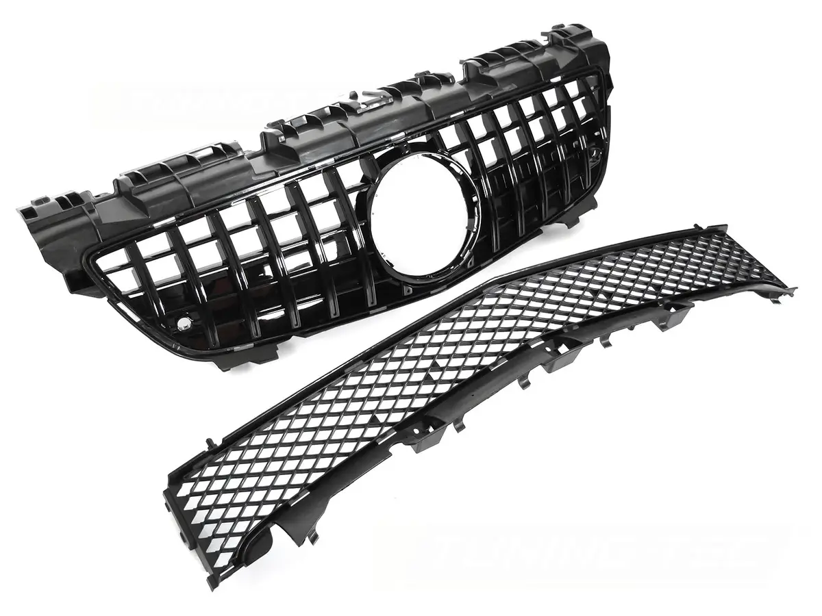 Front Grille Mercedes SLK R172 11-15 Sport GT Style Glossy Black PDC