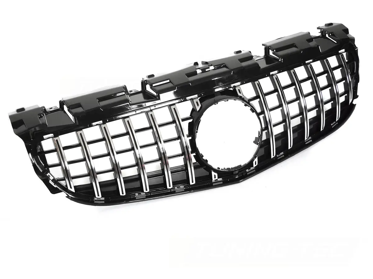 Front Grille Mercedes SLK R172 15-20 GT Style Sport Black Chrome