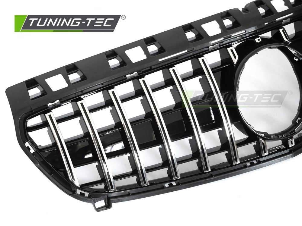 Front Grille Mercedes A-Class W176 12-15 GT Style Black Chrome – náhľad 3