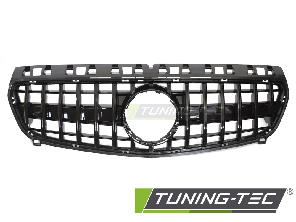 Front Grille Mercedes A-Class W176 12-15 GT Style Glossy Black – náhľad 2
