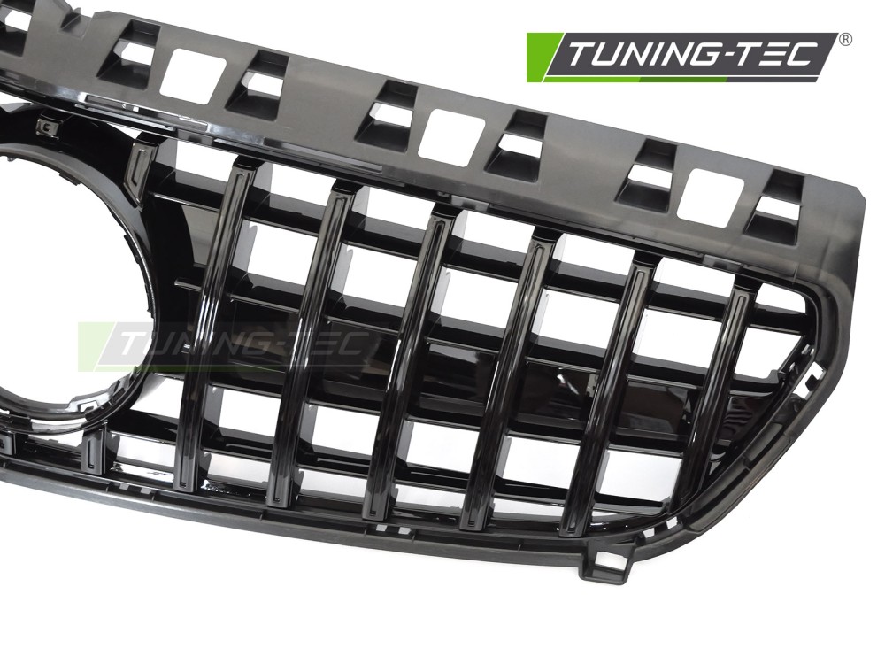 Front Grille Mercedes A-Class W176 12-15 GT Style Glossy Black – náhľad 3