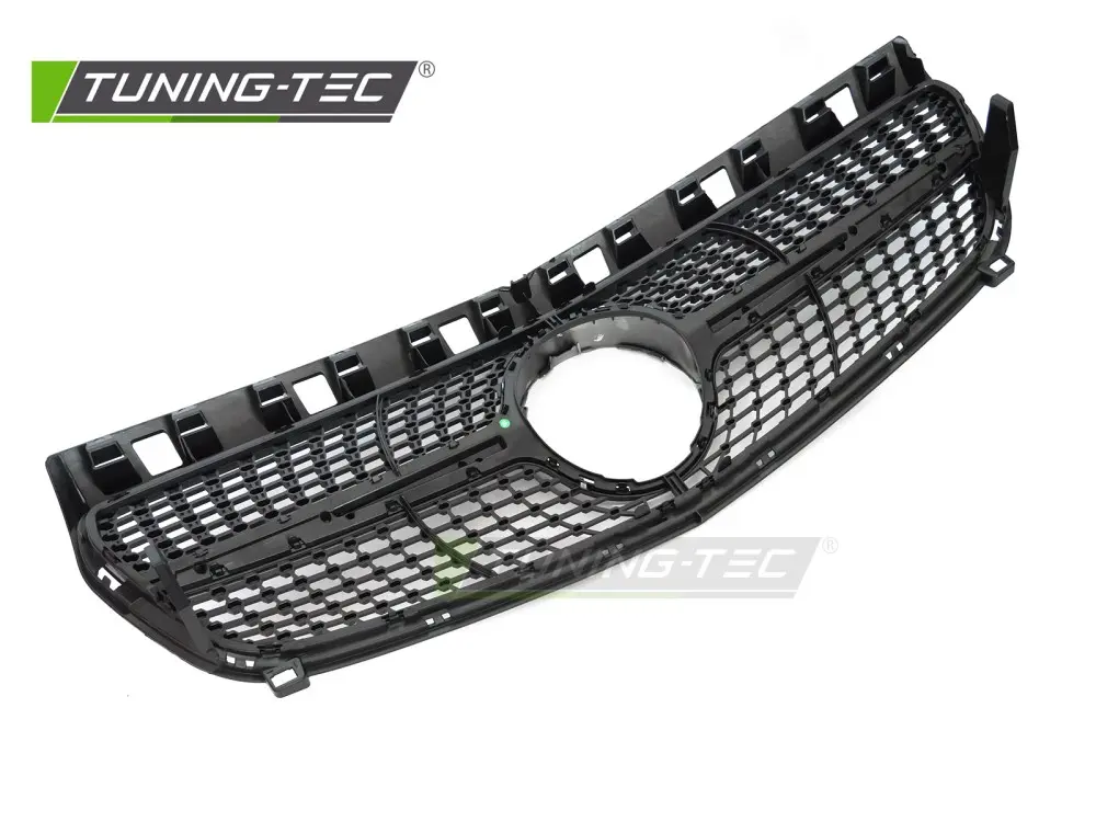 Front Grille Mercedes A-Class W176 12-15 Diamond Silver Chrome – náhľad 4