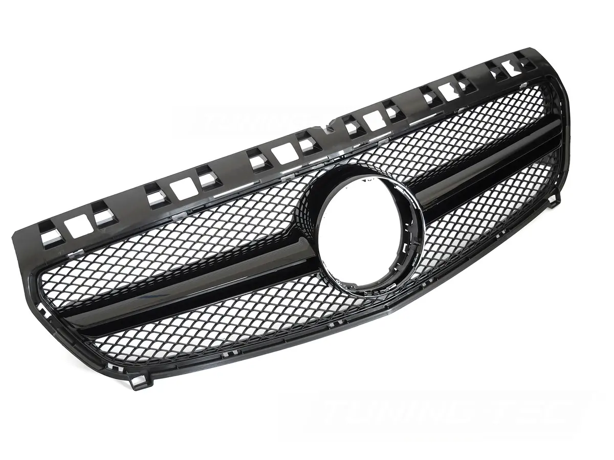Front Grille Mercedes A-Class W176 12-15 Glossy Black