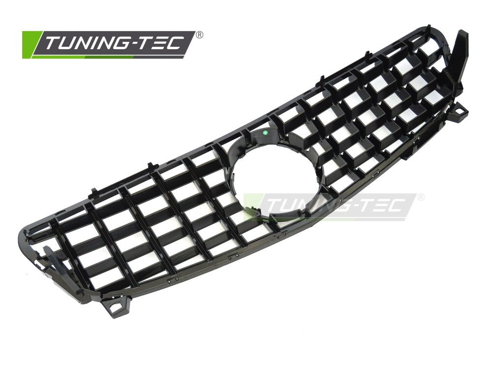 Front Grille Mercedes A-Class W176 15-18 Sport Black Chrome GT Style – náhľad 4