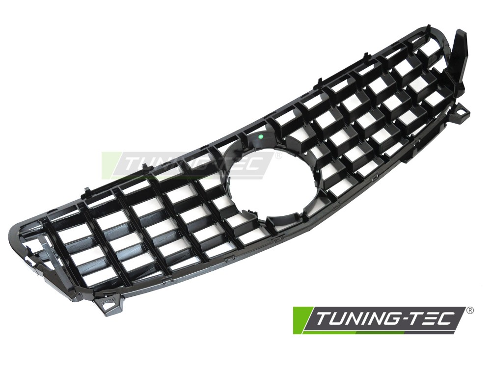 Front Grille Mercedes A-Class W176 15-18 GT Style Glossy Black – náhľad 4