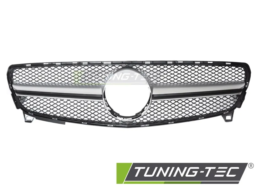 Front Grille Mercedes A-Class W176 15-18 Silver – náhľad 2