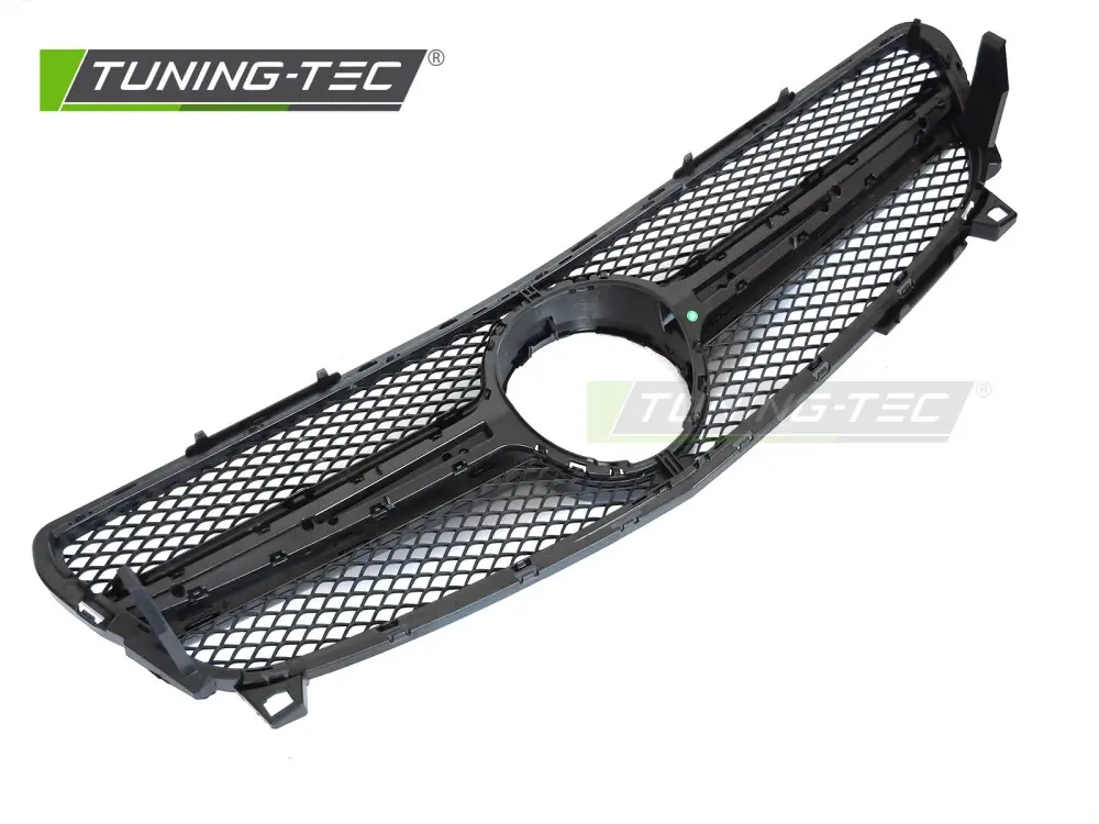 Front Grille Mercedes A-Class W176 15-18 Glossy Black – náhľad 4