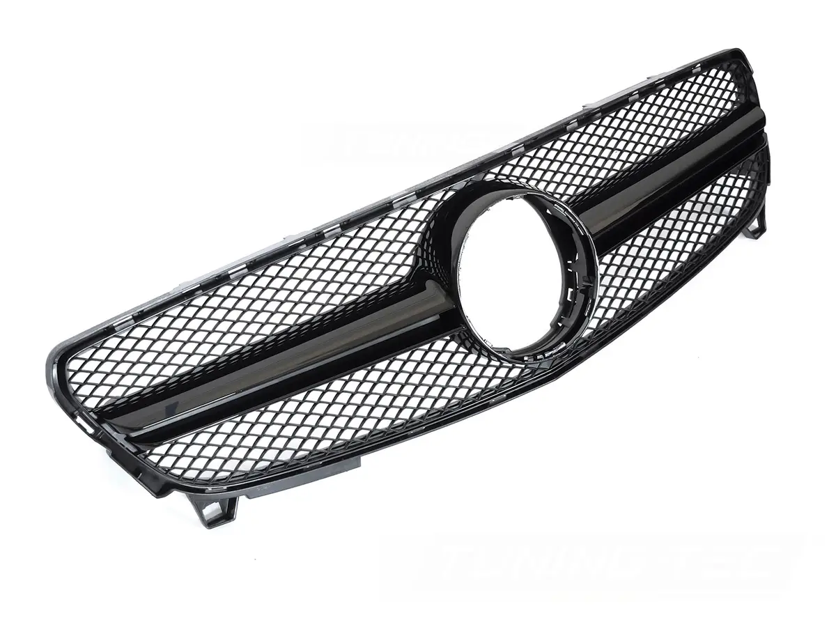 Front Grille Mercedes A-Class W176 15-18 Glossy Black