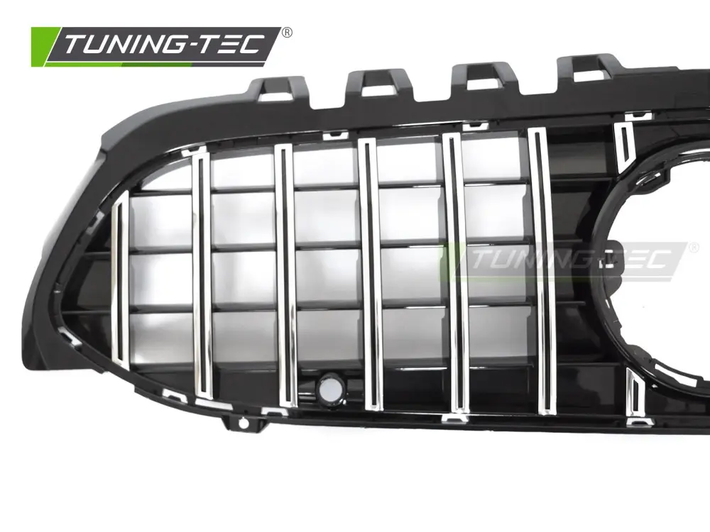 Front Grille Mercedes A-Class W177 18-22 GT Style Chrome-Black – náhľad 3