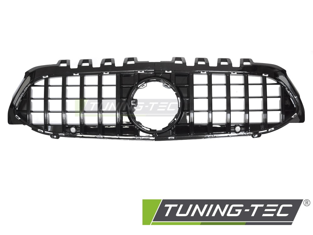 Front Grille Mercedes A-Class W177 18-22 GT Style Glossy Black – náhľad 2