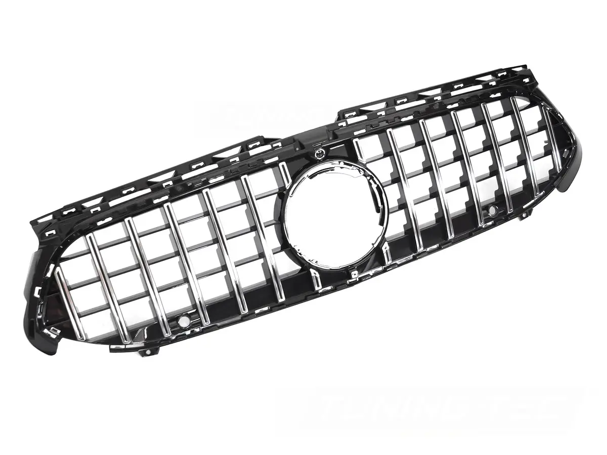 Front Grille Mercedes A-Class W177 22- GT Style Chrome Black