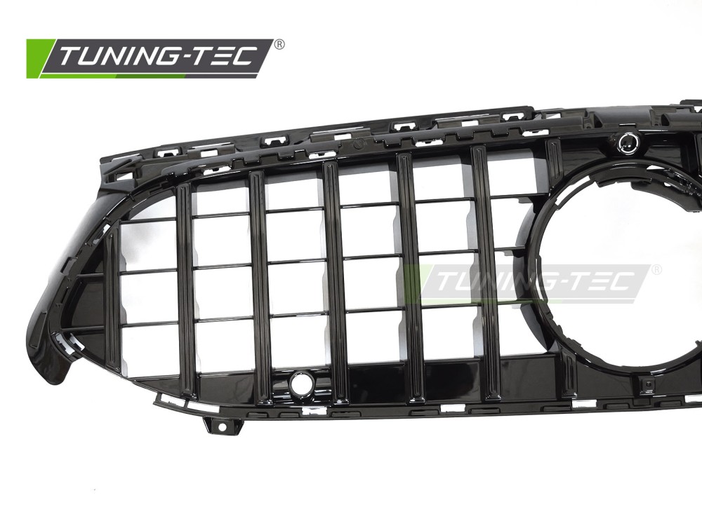 Front Grille Mercedes A-Class W177 22- GT Style Glossy Black PDC – náhľad 3