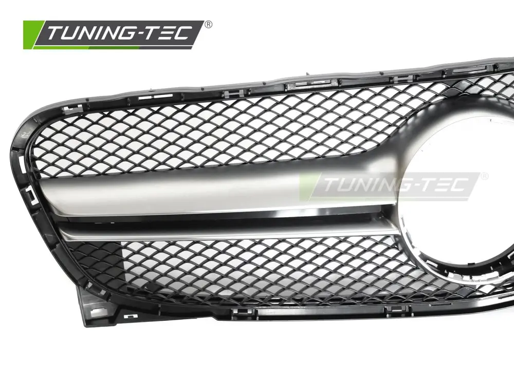 Front Grille Mercedes GLA X156 13-16 Black-Silver – náhľad 3