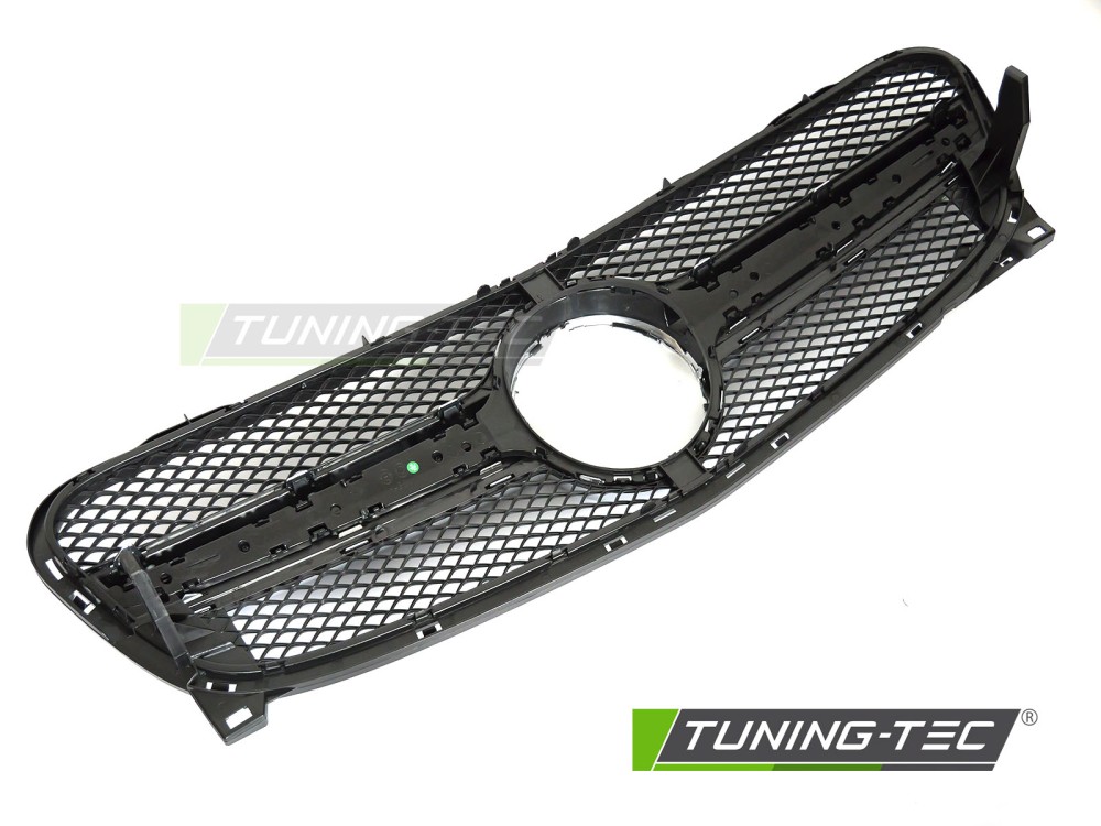 Front Grille Mercedes GLA X156 13-16 Black-Silver – náhľad 4