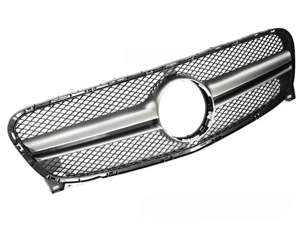 Front Grille Mercedes GLA X156 13-16 Black-Silver