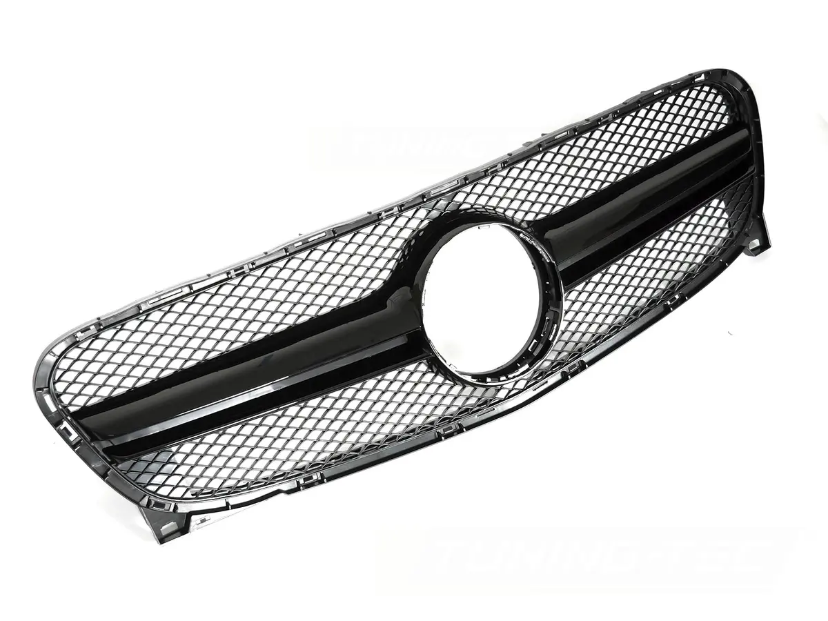 Front Grille Mercedes GLA X156 13-16 Glossy Black