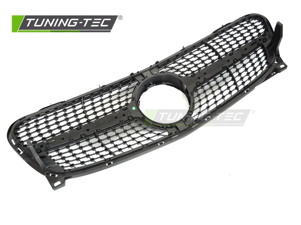 Front Grille Mercedes GLA X156 13-16 Diamond Silver Chrome – náhľad 4