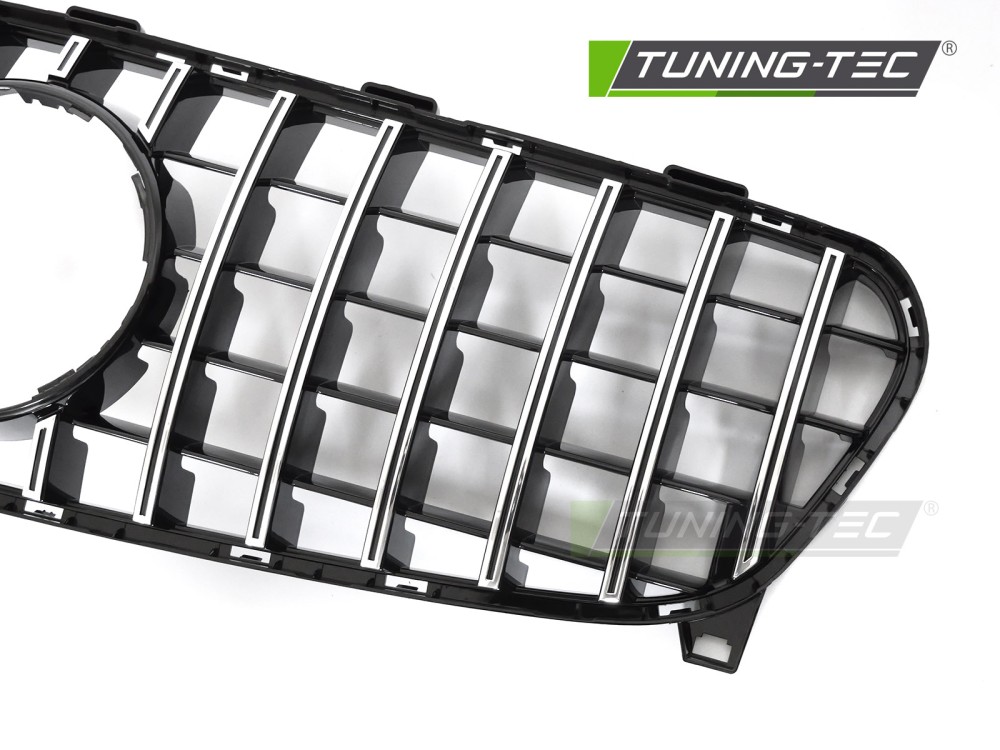 Front Grille Mercedes GLA X156 16-19 Sport Black Chrome GT Style – náhľad 3