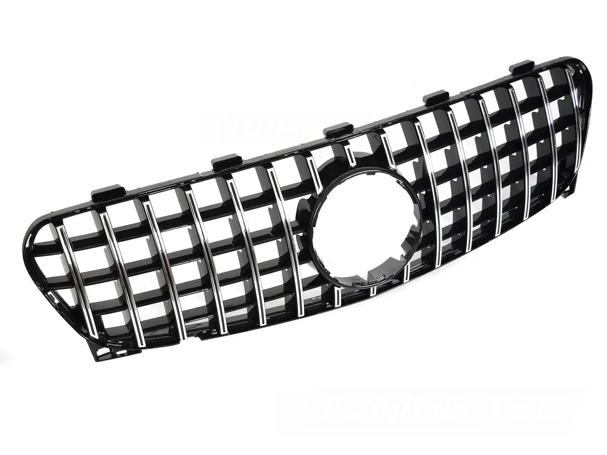 Front Grille Mercedes GLA X156 16-19 Sport Black Chrome GT Style