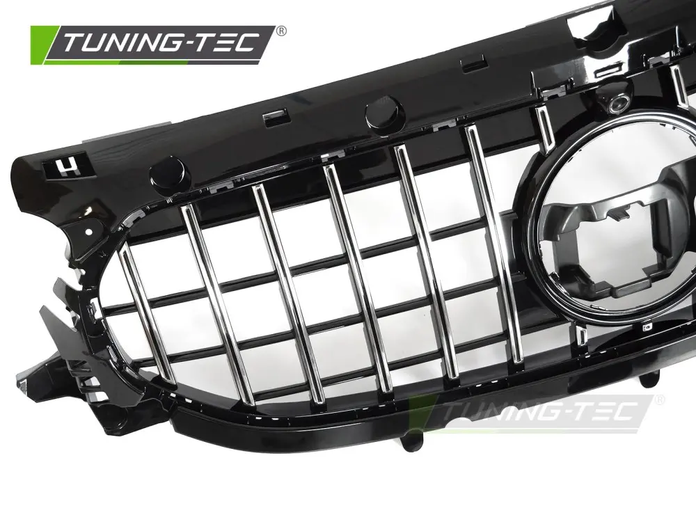 Front Grille Mercedes GLA H247 19-23 GT Style Black Chrome – náhľad 3