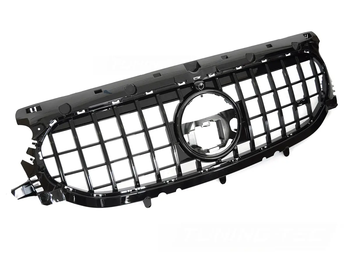 Front Grille Mercedes GLA H247 19-23 GT Style Glossy Black