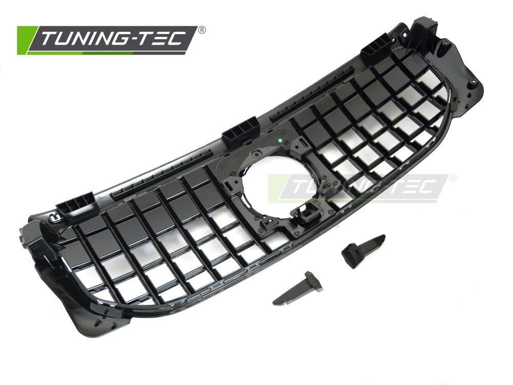 Front Grille Mercedes GLB X247 19-23 GT Style Black Chrome – náhľad 4
