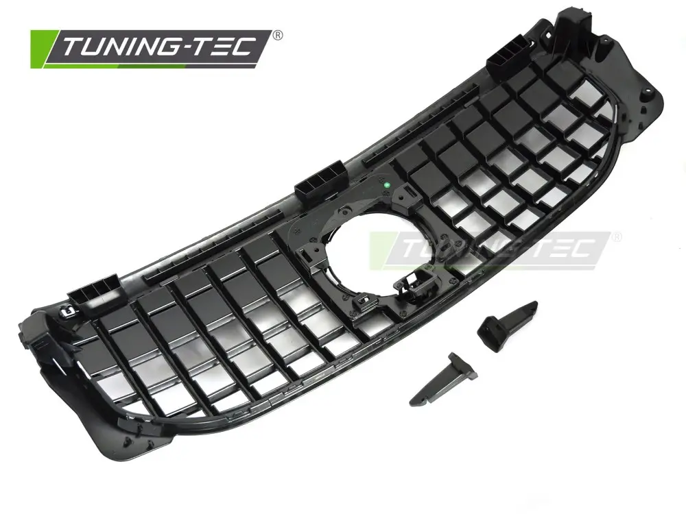 Front Grille Mercedes GLB X247 19-23 GT Style Glossy Black – náhľad 4