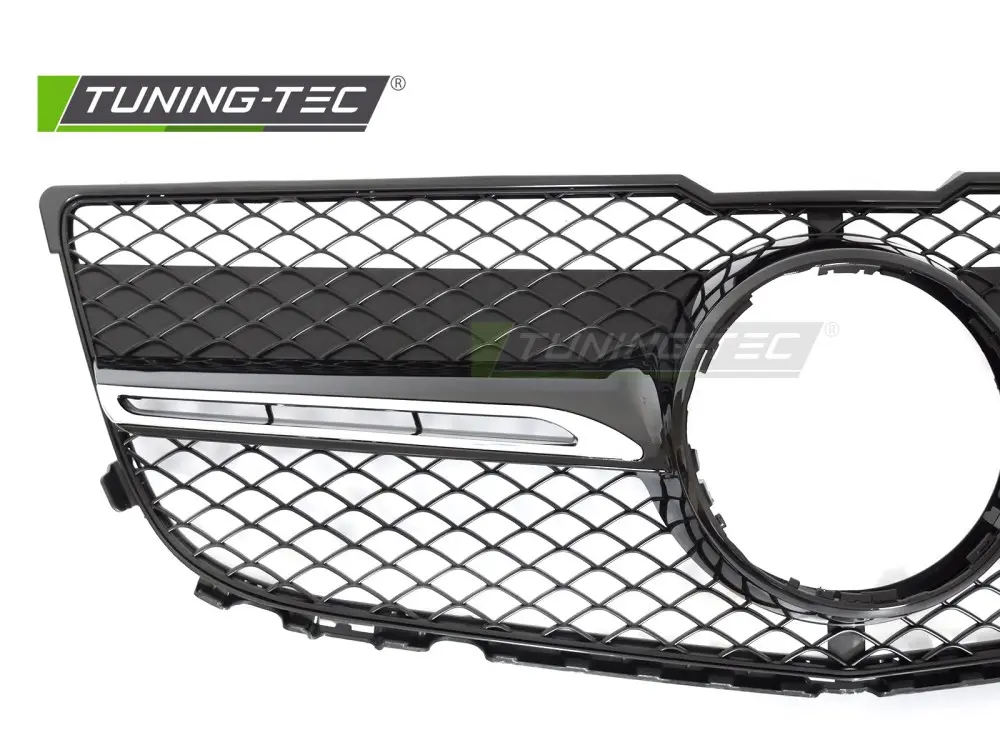 Front Grille Mercedes GLK X204 13-15 Sport Black Chrome GT Style – náhľad 3