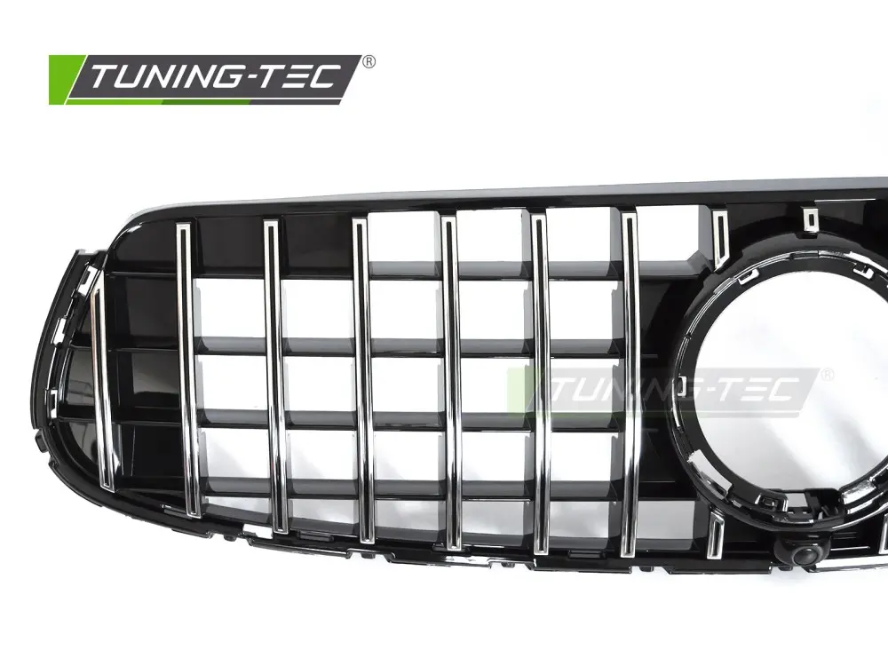 Front Grille Mercedes GLC W253 19-22 GT Style Black-Chrome – náhľad 3