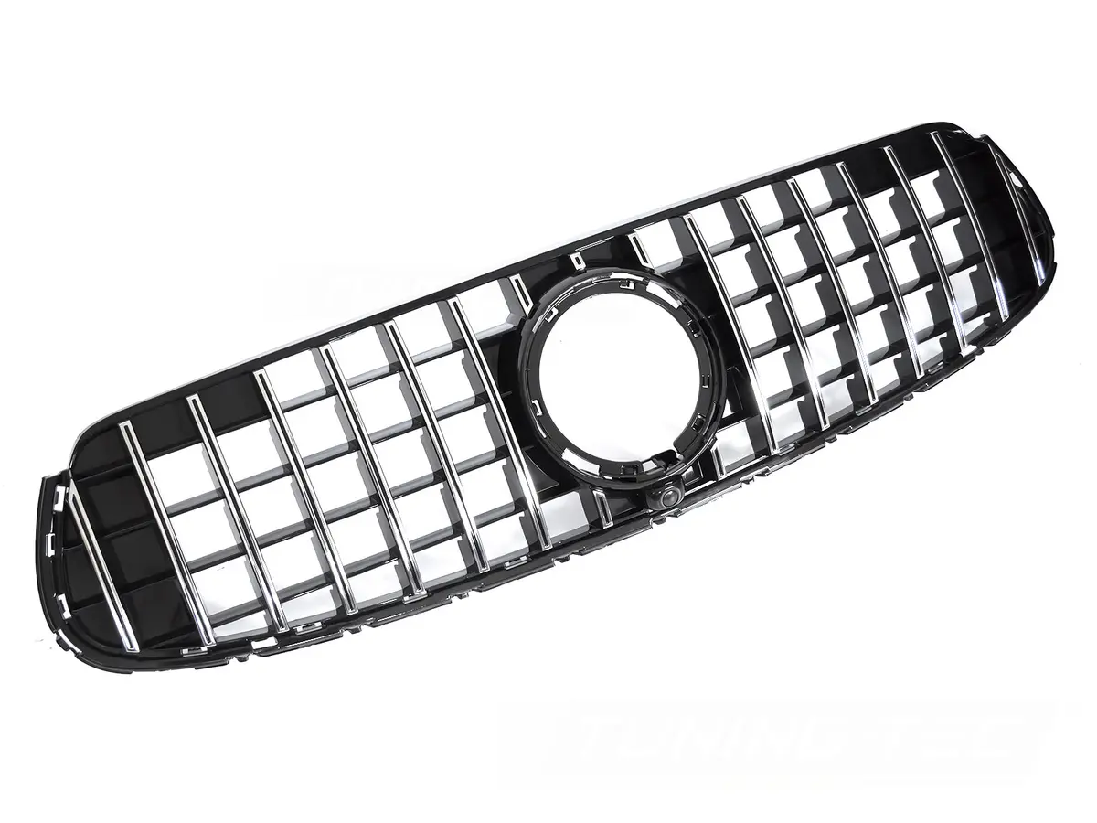 Front Grille Mercedes GLC W253 19-22 GT Style Black-Chrome