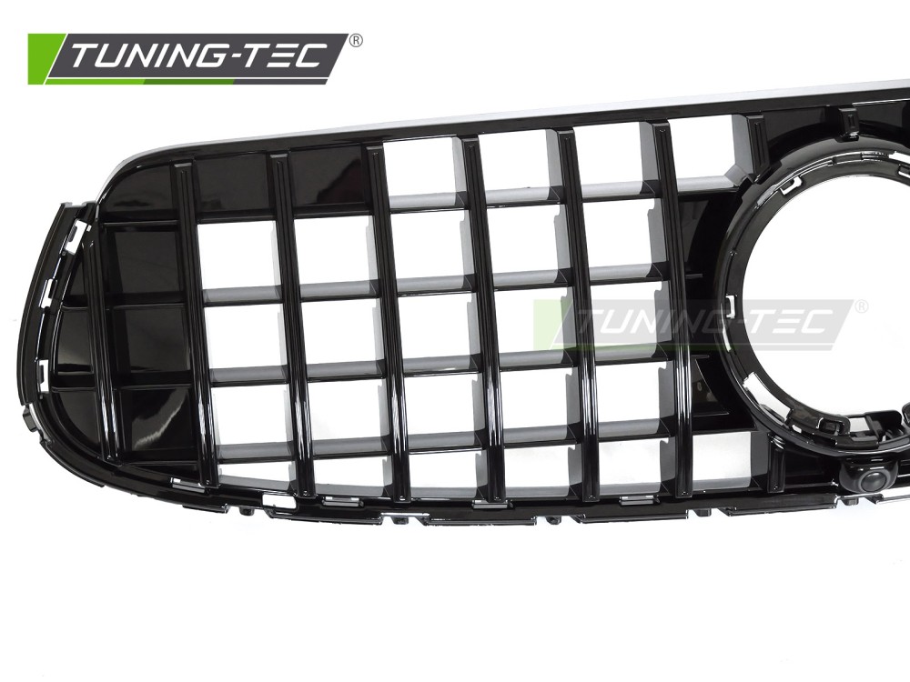 Front Grille Mercedes GLC W253 19-22 GT Style Glossy Black – náhľad 3