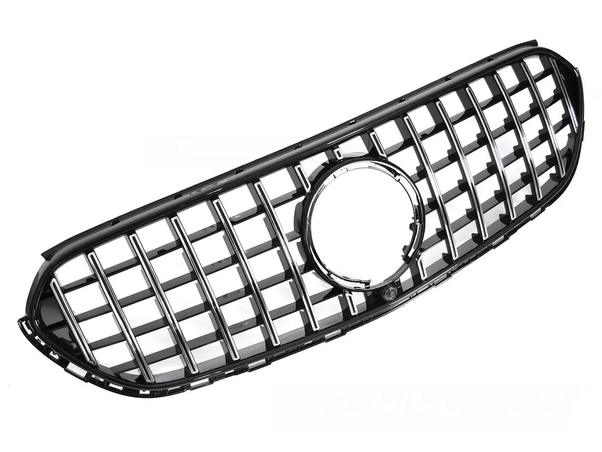 Front Grille Mercedes GLC X254 22- GT Style Black Chrome