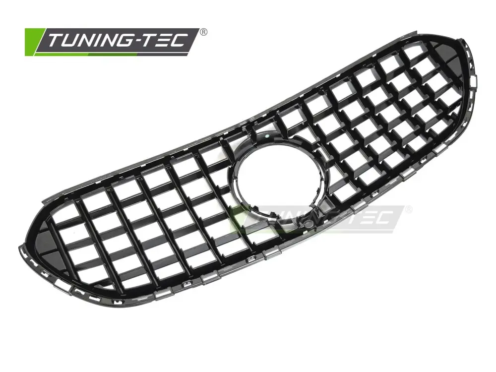 Front Grille Mercedes GLC X254 22- Sport GT Style Glossy Black – náhľad 4