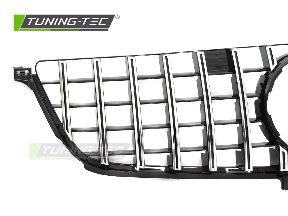Front Grille Mercedes M-Class W166 11-15 Sport Black Chrome GT Style – náhľad 3