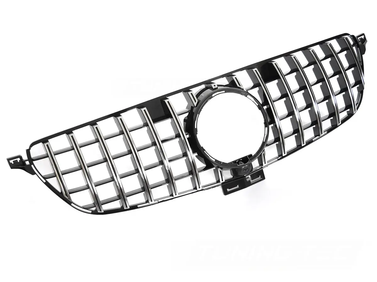 Front Grille Mercedes GLE W166 15-19 GT Style Black Chrome