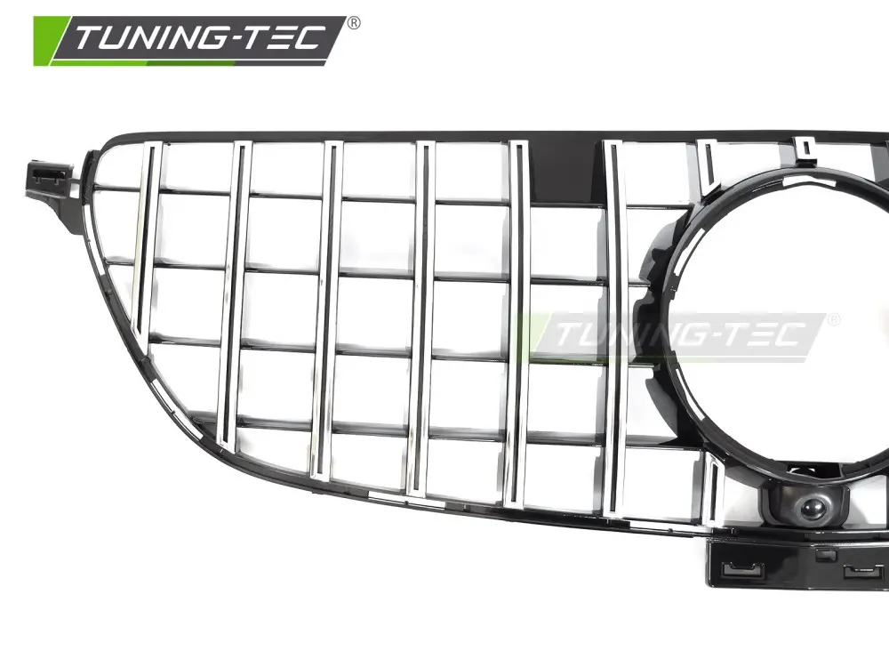 Front Grille Mercedes GLE C292 Coupé 15-19 GT Style Black Chrome – náhľad 3