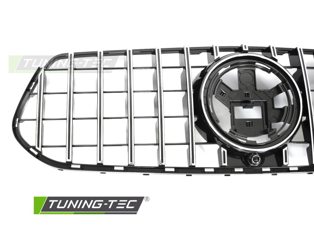 Front Grille Mercedes GLE V167 / C167 19-23 Sport Black-Chrome – náhľad 3