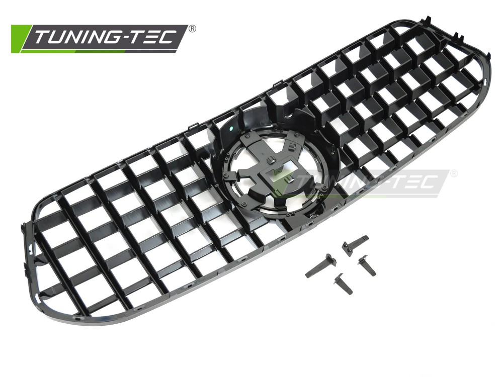 Front Grille Mercedes GLE V167 / C167 19-23 Sport Black-Chrome – náhľad 4