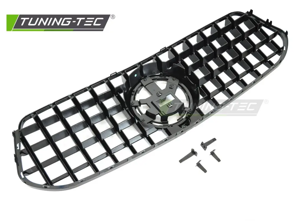 Front Grille Mercedes GLE V167 / C167 19-23 Sport Glossy Black – náhľad 4